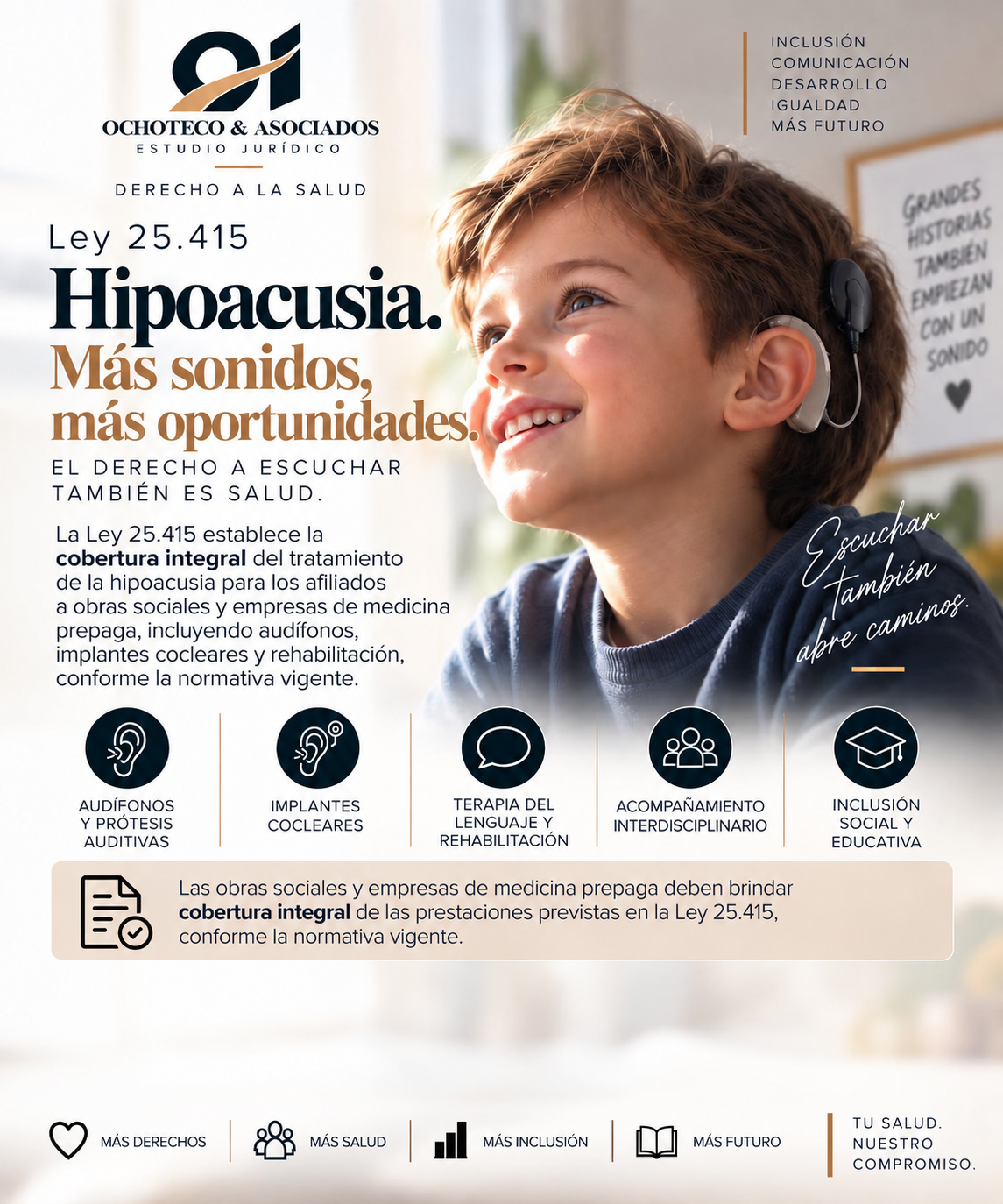 Información sobre la Ley 25.415 de hipoacusia